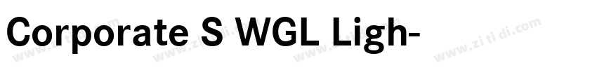 Corporate S WGL Ligh字体转换
